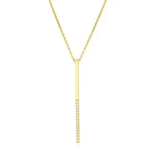 Authentic The Triune Radiance Bar Lariat Necklace In Gold Over Sterling Silver