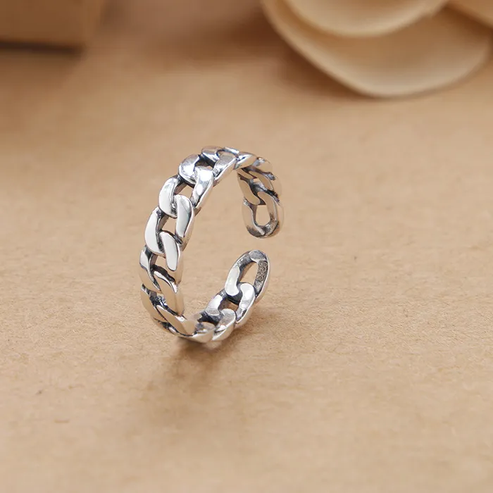 Authentic The Eternal Loop Silver And Gold- Plated Chain Ring Of Infinite Balance