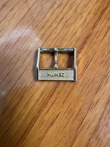 Authentic VINTAGE ZENITH MICRON GOLD PLATED SWISS WATCH BUCKLE 14MM END