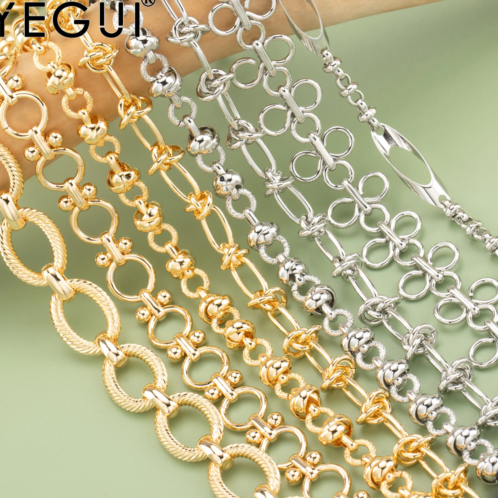 Authentic Sacred Geometry DIY Charm Bracelet - Rhodium Plated Gold Plating for Divine Protection