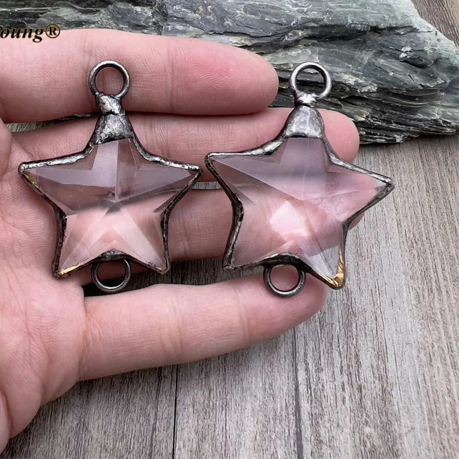 Authentic Deca- Star Of The Eternal Loom Antique Soldered Crystal Pentagram Talisman Of Ten