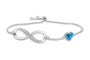 Authentic Heart's Radiant Harmony: 14K Gold Plated Silver Charm Bracelet