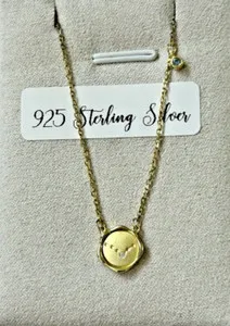 Authentic Celestial Tide Pisces Constellation Gold- Plated Silver Talisman