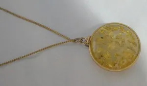 Authentic The Golden Cosmos Pendant Encasement of Pure Light