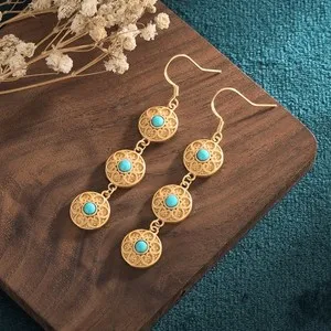 Authentic Weave Serenity with Turquoise Drops