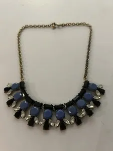 Authentic Midnight Aurora Gold‑Plated Amulet Necklace
