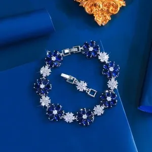Authentic The Gilded Blossom Tennis Bracelet: A Radiance of Eternal Bloom
