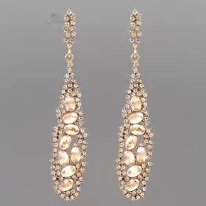 Authentic Radiant Cascades of Golden Light Dangle Earrings