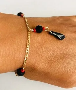Authentic Protective Blessings of the Azabache: 14K Gold Plated Baby's Guardian