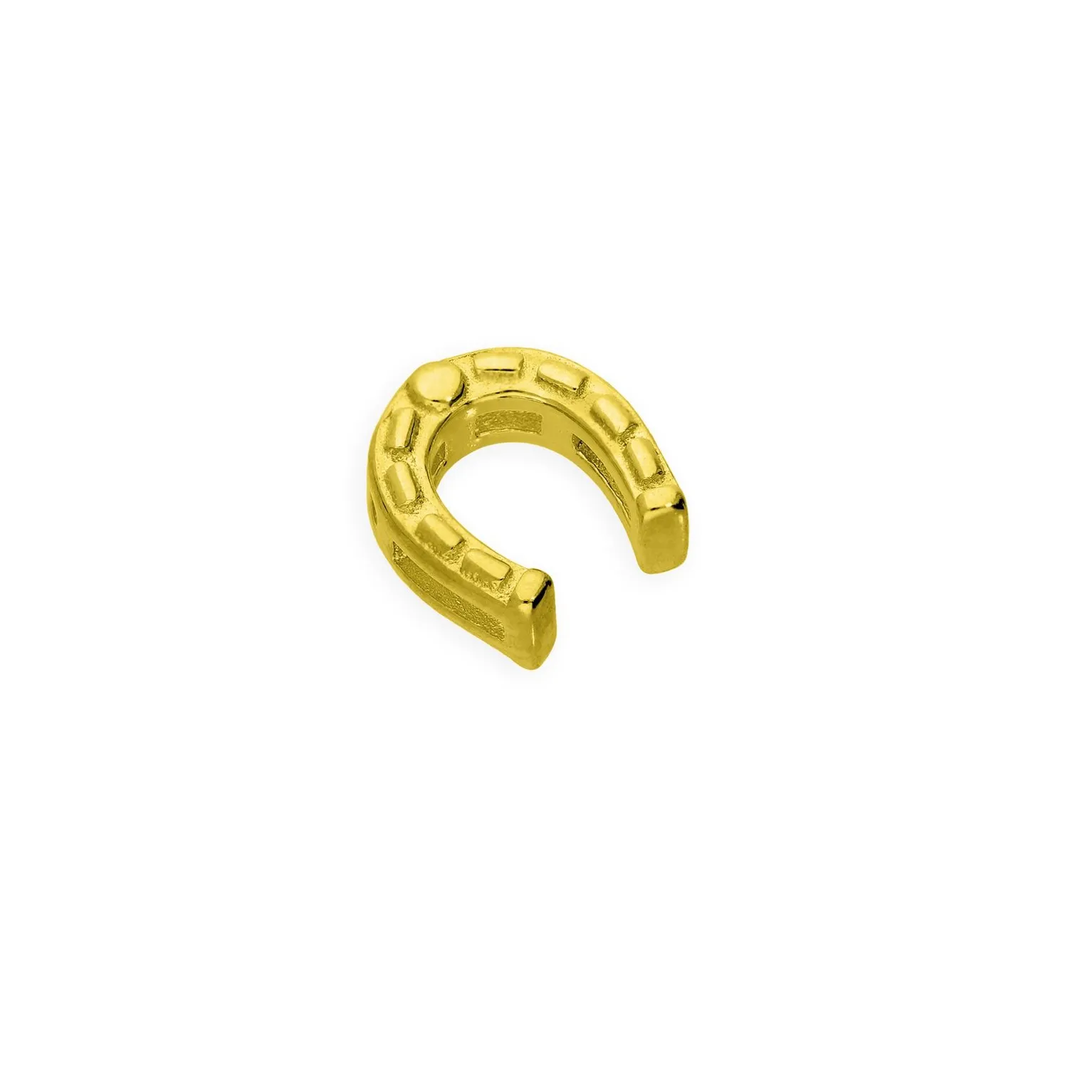 Authentic Celestial Horseshoe: Floating Golden Amulet of Abundant Luck