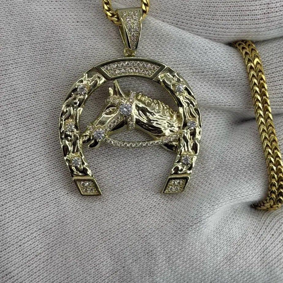 Authentic Equine Fortune Sigil - 18K Gold-Plated Horseshoe Talisman of Prosperity and Swift Success