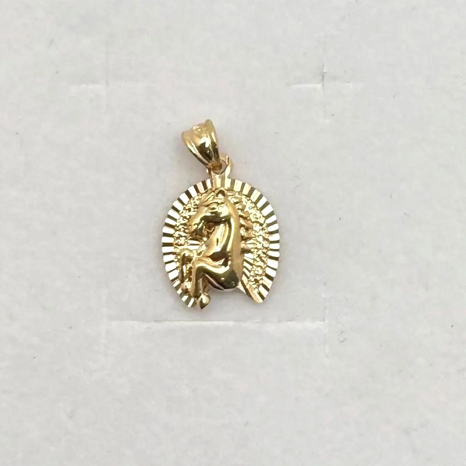 Authentic Horseshoe Pendant Small Charm Gold Plated 925 Silver Pendant for her
