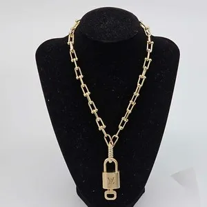 Authentic The Keeper of Secrets: Golden Key & Lock Talisman Necklace