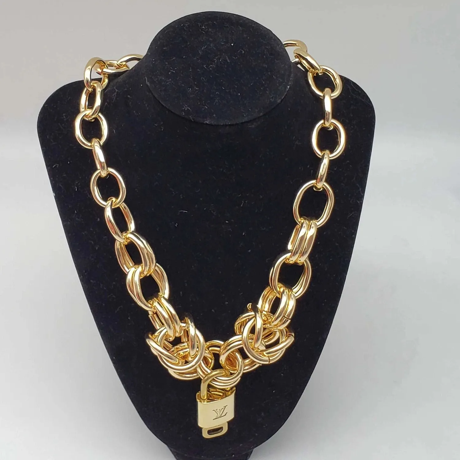 Authentic The Gilded Guardian: Louis Vuitton Lock & Key Chain