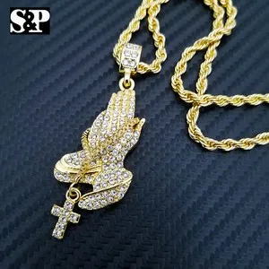 Authentic The Sanctified Hands Golden Amulet and Rope Chain