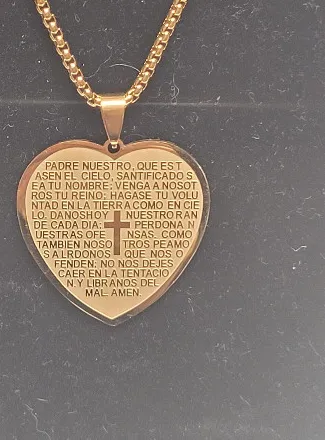 Authentic Radiant Devotion: The Sacred Padre Nuestro Golden Amulet