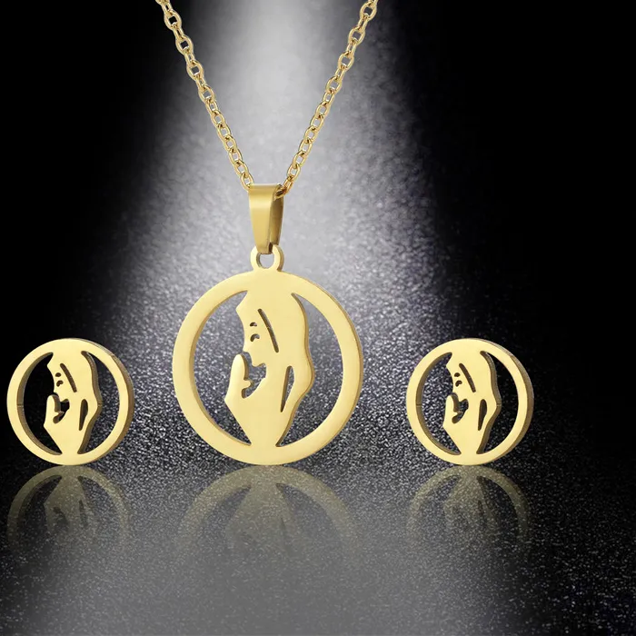 Authentic NEW Prayer Virgin Mary Charm Pendant Necklace for Women Gold Color Our Lady Jewelry Wholesale Colar Cross Trendy Chain TZ282