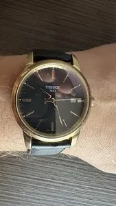 Authentic The Tissot Classic Dream Gold-Plated Swiss Quartz Timepiece