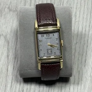 Authentic Circa CT106T Vintage 23K Gold Plated Quartz Wrist Watch - Needs Battery