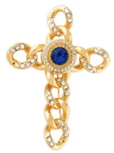 Authentic Guardian of Light: Vintage Crystal Cross of Protection and Harmony