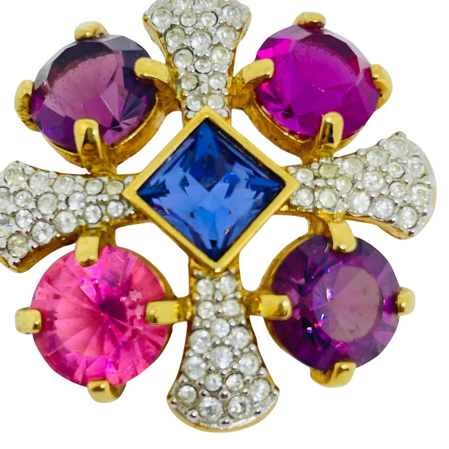 Authentic The Celestial Maltese Cross: A Radiant Prism of Rose-Hued Grace
