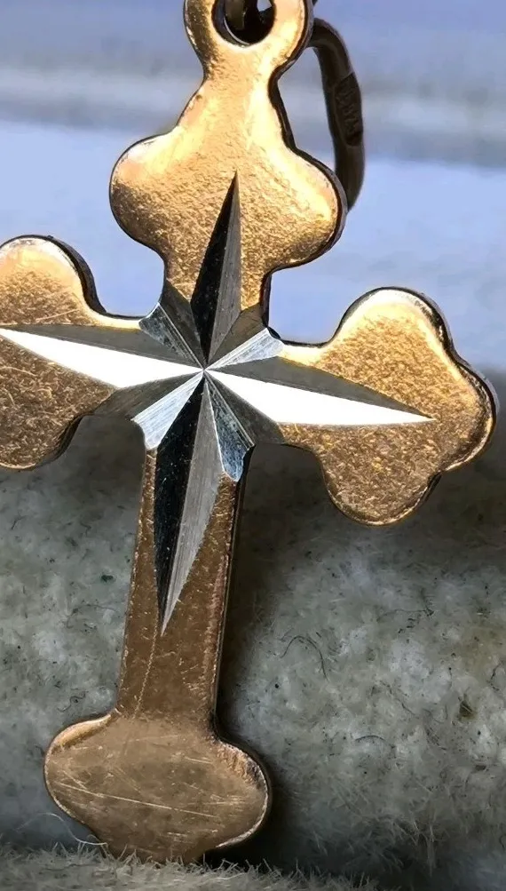 Authentic Holy Guardian: Ancient Silver Cross Amulet of Protection and Guidance