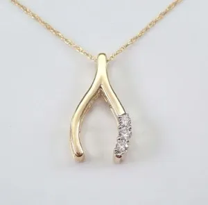 Authentic Eternal Harmony Wishbone Pendant: A Radiant Symbol of Unity and Balance