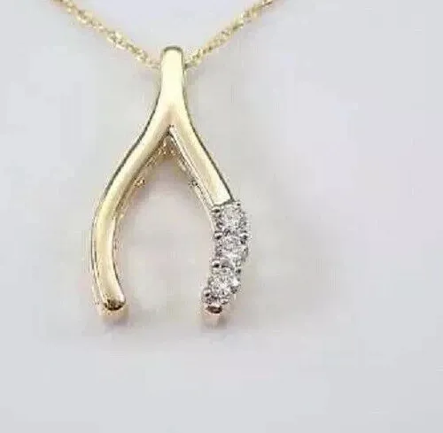 Authentic Wishing Star The Gold Wishbone Pendant Of Boundless Fortune