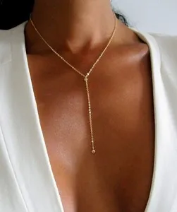 Authentic Celestial Lariat: The Radiant Moissanite Solar Drop