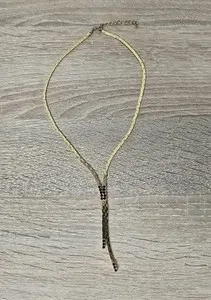 Authentic Crimson Flame Lariat - Garnet Effect Sacred Y-Chain Talisman