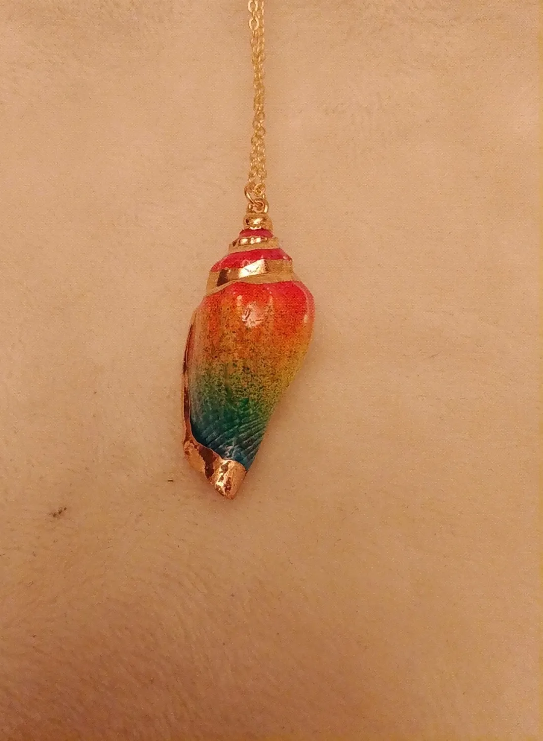 Authentic Luminous Tide Amulet: The Gilded Shell of Ocean Mysteries