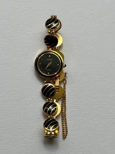 Authentic The Chronicle of the Midnight Horizon: Gold-Plated Enamel Timepiece