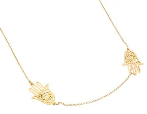 Authentic The Golden Hand of Divine Protection: A Timeless Hamsa Amulet in Sterling Silver