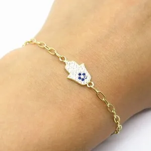 Authentic The Golden Palm of Protection Rolo Bracelet