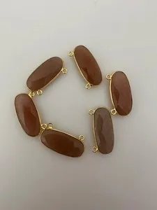 Authentic Peach Moonstone Oval of Abundance: A Golden Portal to Inner Harmony