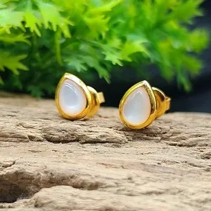 Authentic Lunar Tears of Serenity Studs