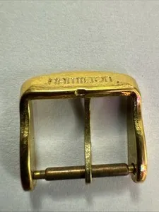 Authentic The Gilded Anchor: A Vintage Hamilton Buckle of Timeless Precision
