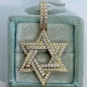 Authentic Radiant Hexagram: The Celestial Star of David Moissanite Talisman