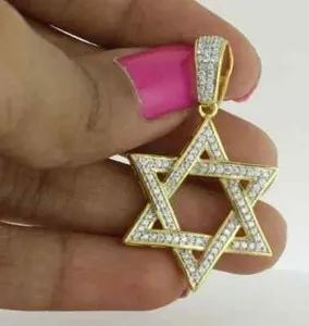 Authentic Celestial Radiance: The Golden Star of David Talisman