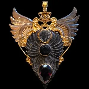Authentic Celestial Wing Talisman of Awakening in 24K Gold