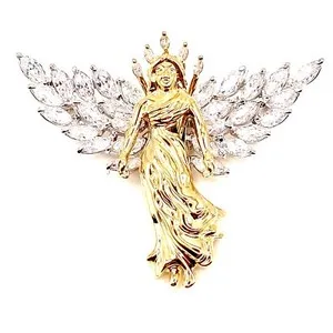 Authentic The Celestial Sovereign: Gilded Angelic Wing & Crown Talisman