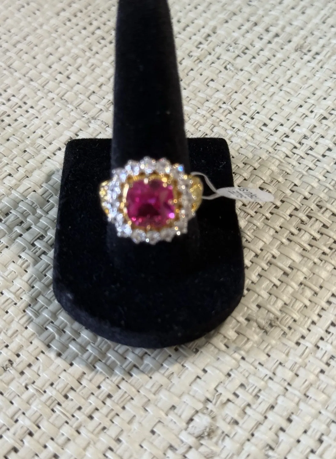 Authentic Radiant Rose Alchymy: The 15-Carat Pink Rhinestone Golden Talisman
