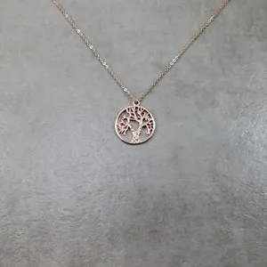 Authentic Cosmic Roots Rose Gold Tree of Life Talisman