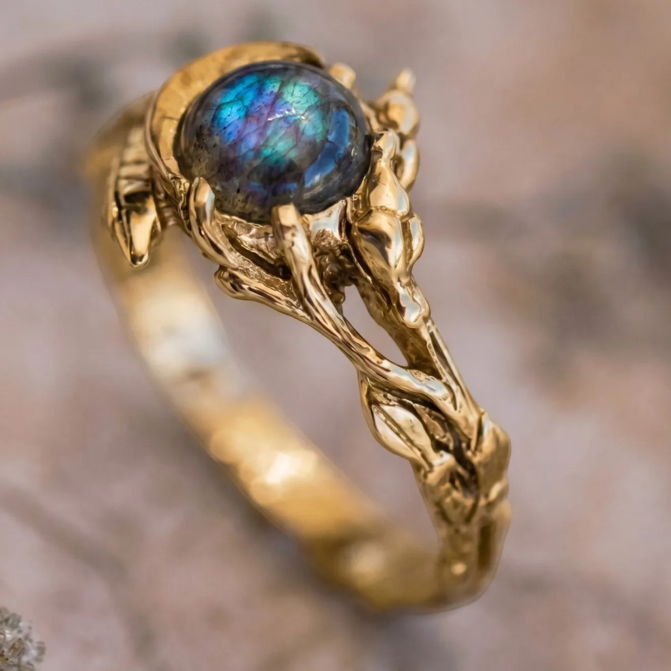 Authentic Ethereal Labradorite Branch Talisman: A Gateway to Mystical Realms