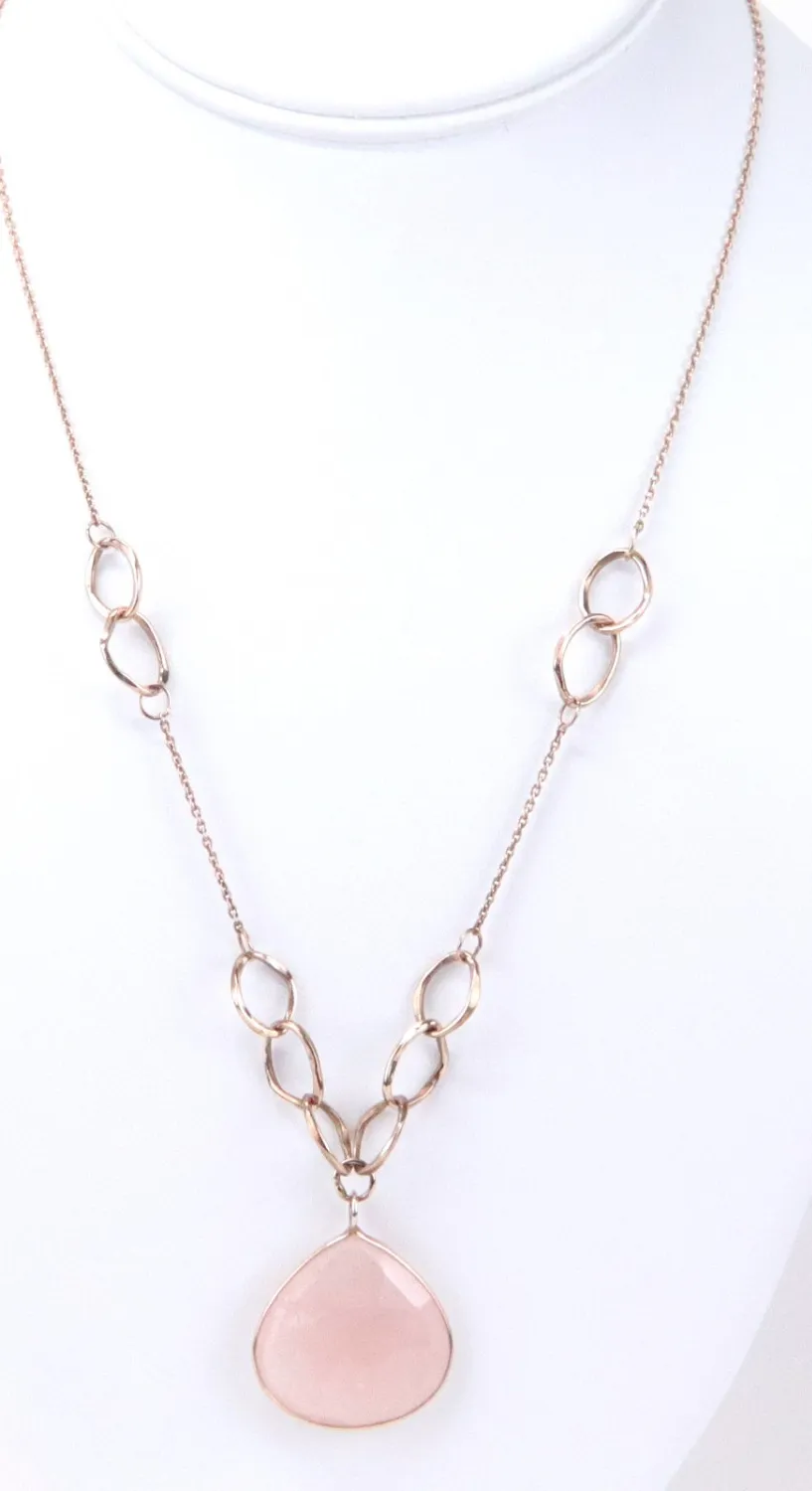Authentic The Whispering Petal of Dawn: Rose Quartz and Rose Gold Talisman