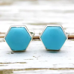 Authentic Turquoise Guardian Cufflinks: Warding Love & Fortune