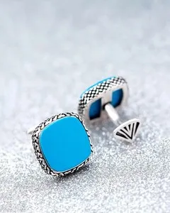 Authentic Protection and Vitality - Turquoise Cufflinks