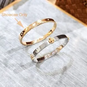 Authentic The Golden Dual-Path Hinge Bangle
