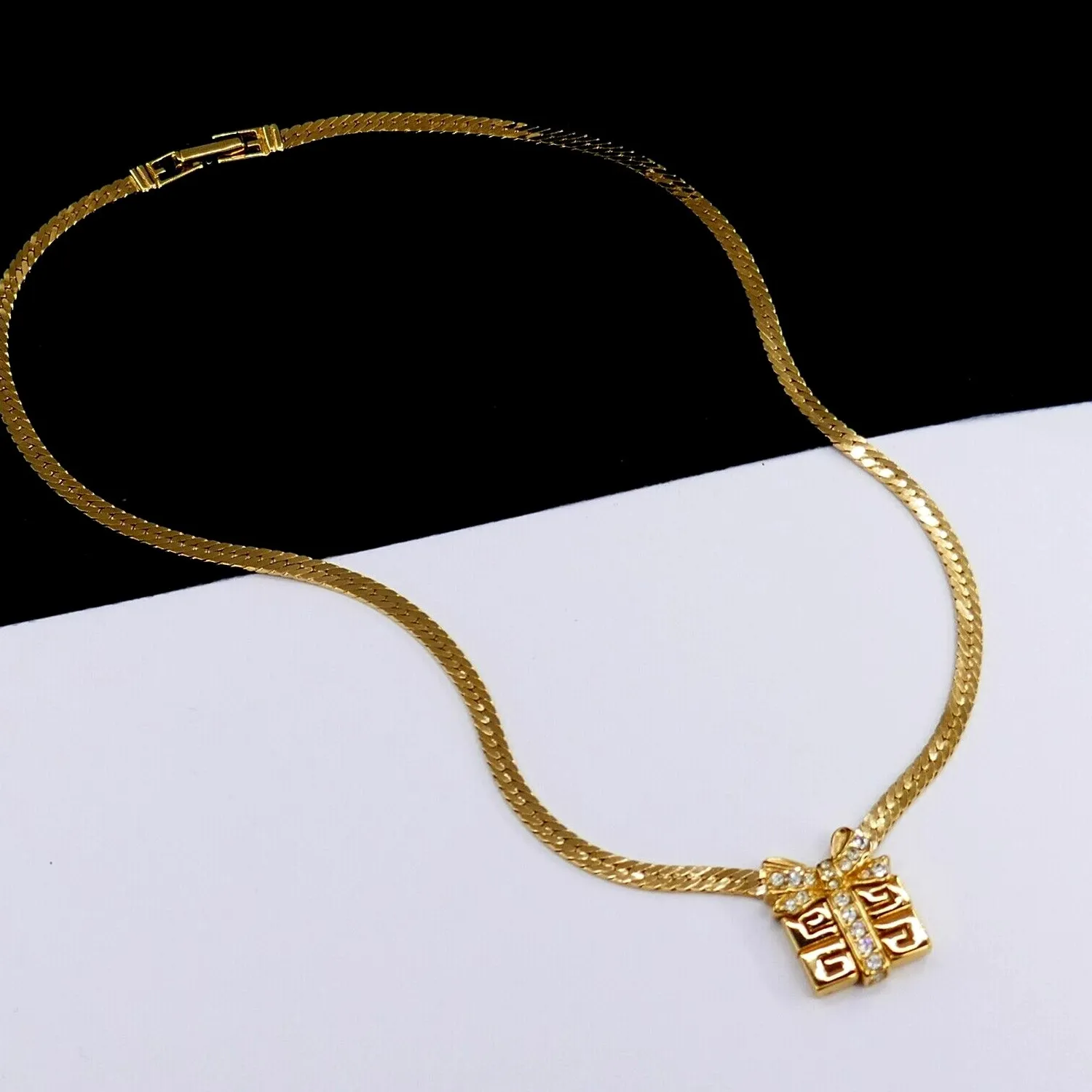 Authentic The Gilded Serpent: Vintage Givenchy Crystal Luminary Necklace