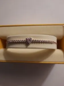 Authentic Authentic Swarovski bracelet Swan Logo Rose Gold Plated 5646745 In Original Box